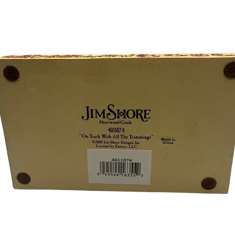 Jim Shore Heartwood Creek On Track With All The Trimmings Christmas Figurine